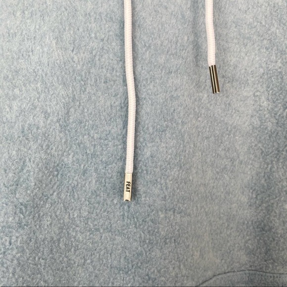 FEAT BlanketBlend Blue Hoodie Front Pocket SZ Medium - Picture 5 of 10